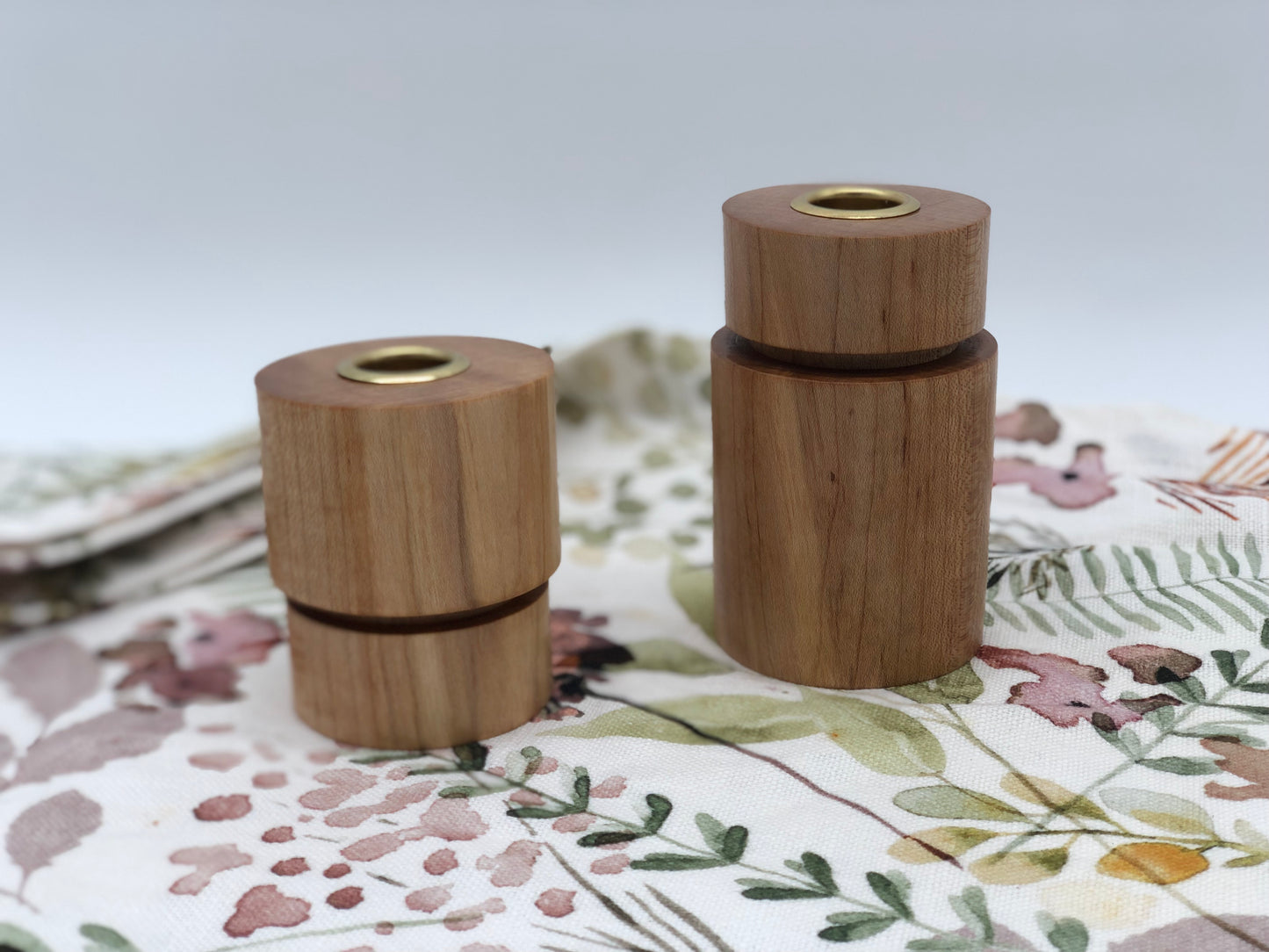 ACADIA Candle Holders - Maple - Set of 2